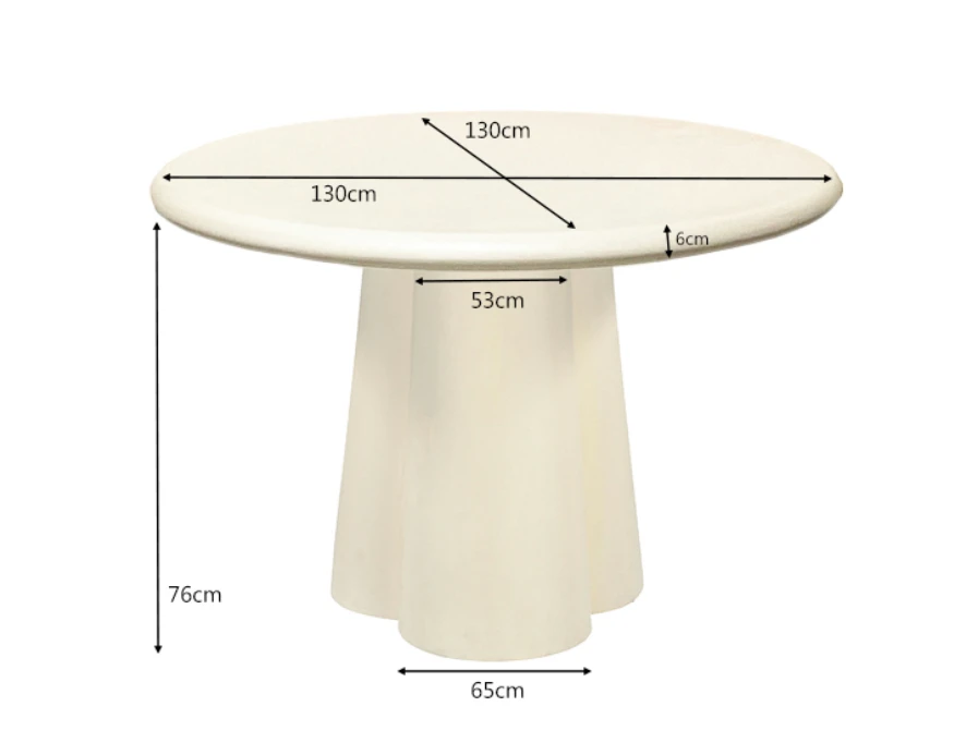 Eettafel Brix Clubs Sandy 130cm by Brix