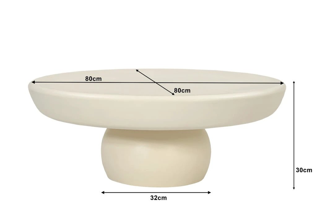 Salontafel Brix Dune 80cm by Brix