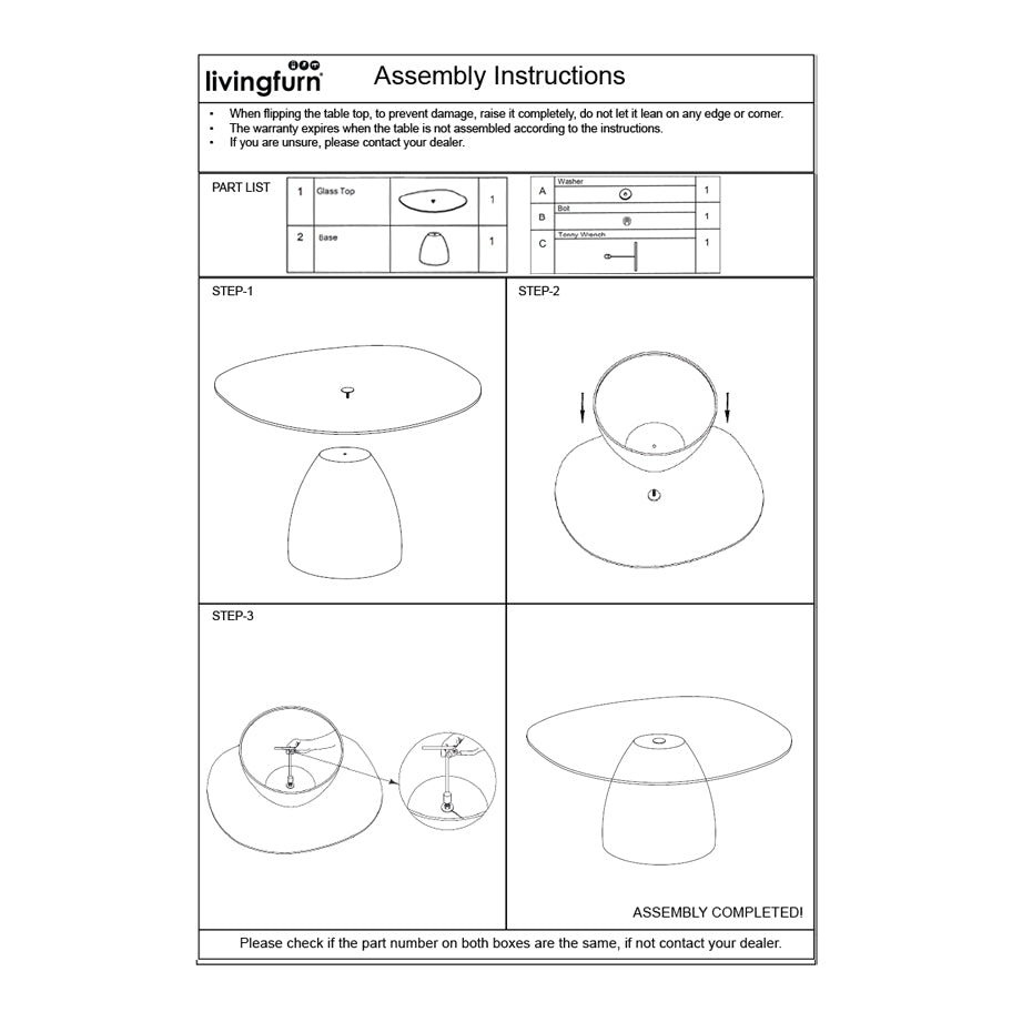 Salontafel Brix Mylon Bruin 86cm - depauwwonen