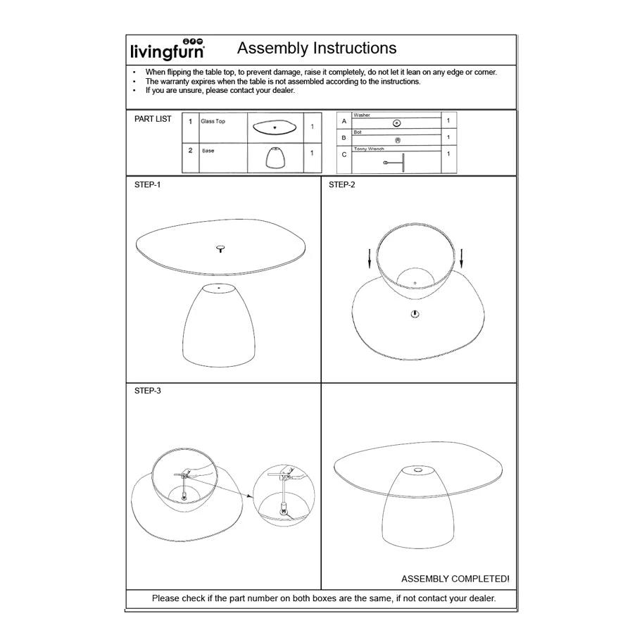 Salontafel Brix Mylon Bruin 86cm by Brix