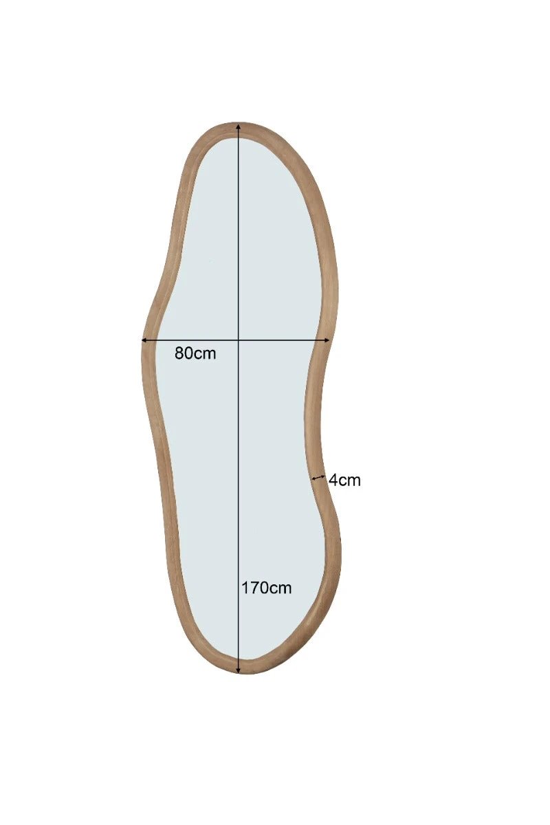 Grote spiegel Brix Sophie XL van 170 cm met een strakke rand en spiegeloppervlak voor een moderne uitstraling.