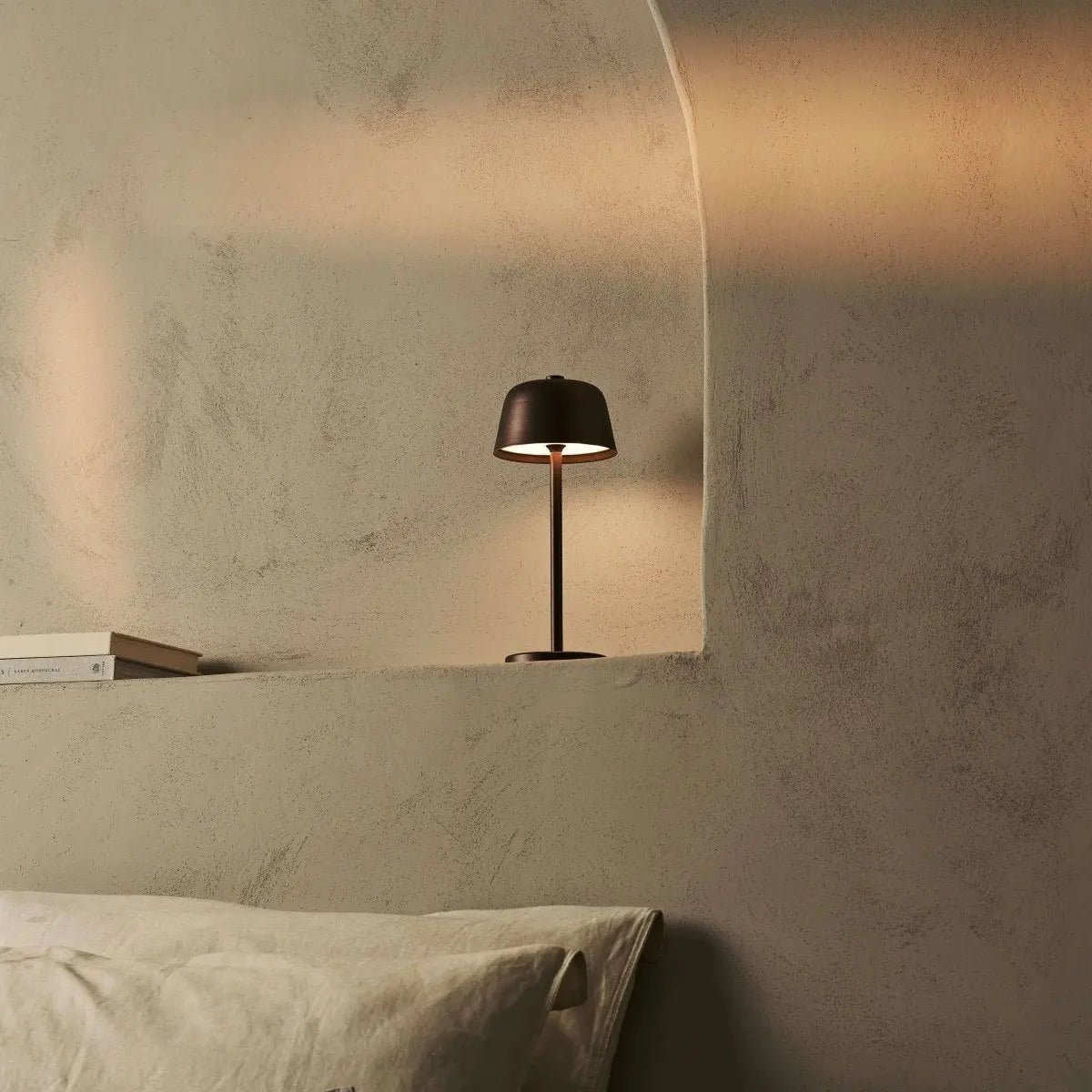 Tafellamp oplaadbaar Anton Espresso Brown