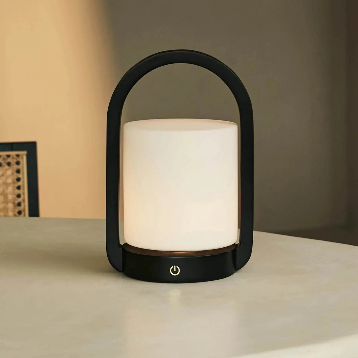 Tafellamp oplaadbaar George donkerbruin hout by Tavellio - Amsterdam