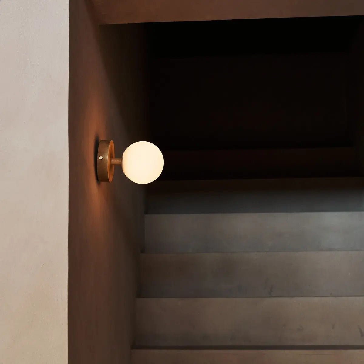 Wandlamp Oplaadbaar Richella Lichtbruin hout