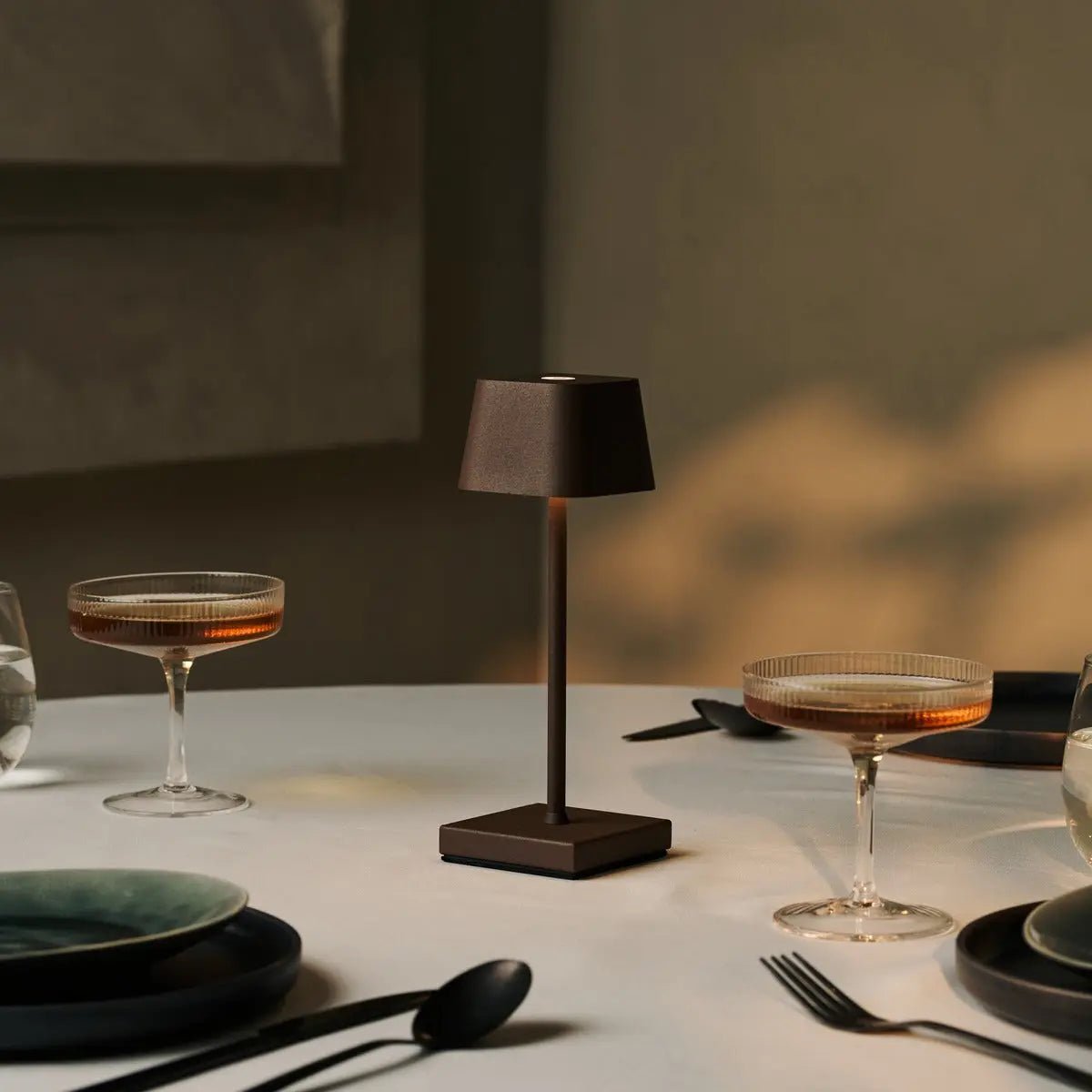 Tafellamp oplaadbaar Sarphati Mini Mokka Bruin