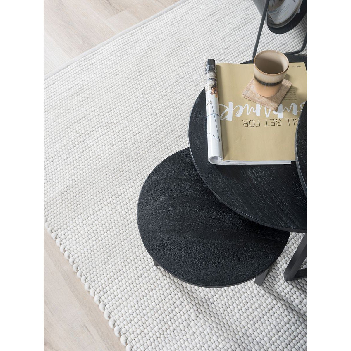 Vloerkleed Pebbel Beige - 240 x 340 cm