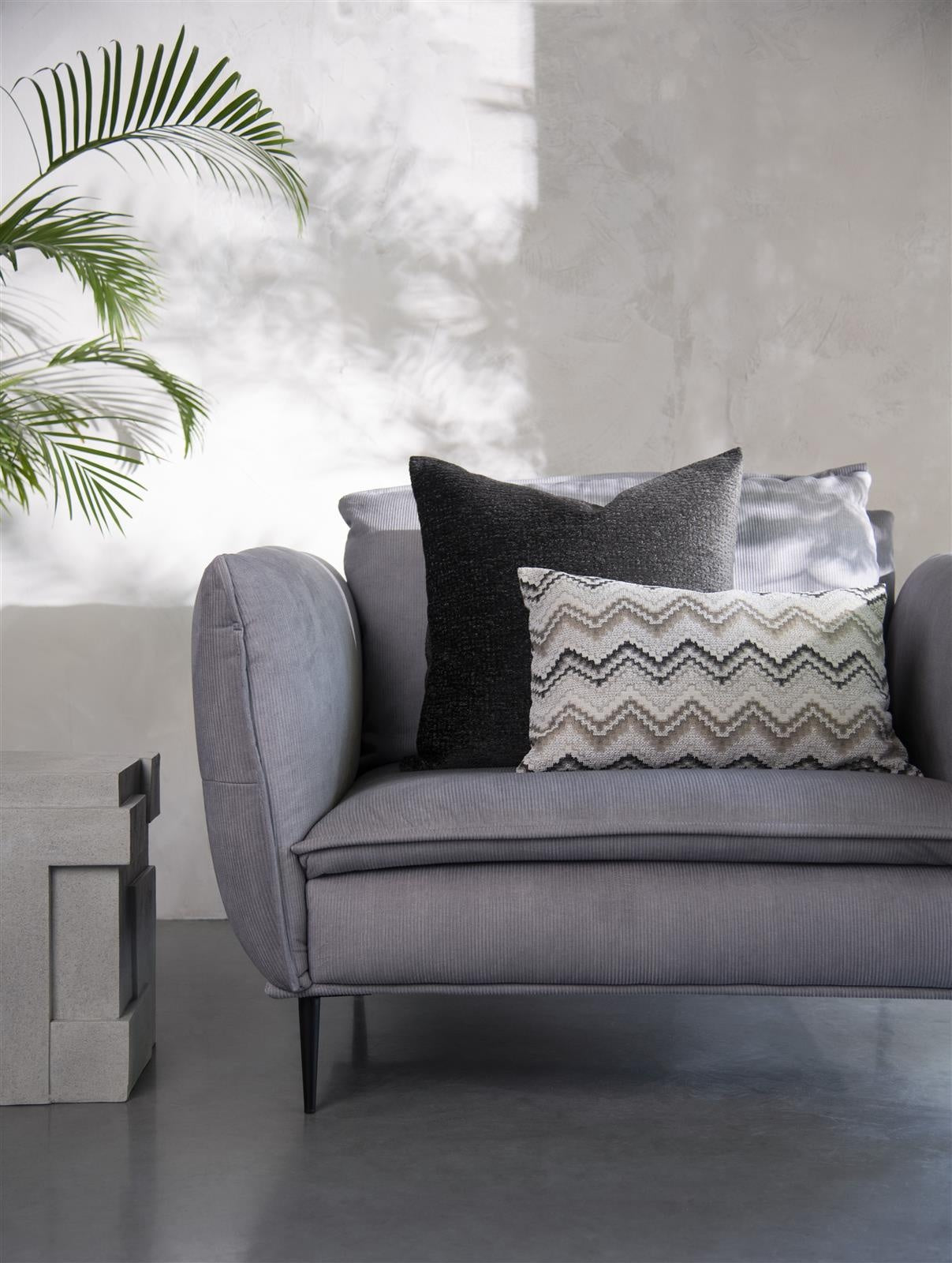 Kussen BeautiQ - Chic | Antraciet in 2 maten - depauwwonen