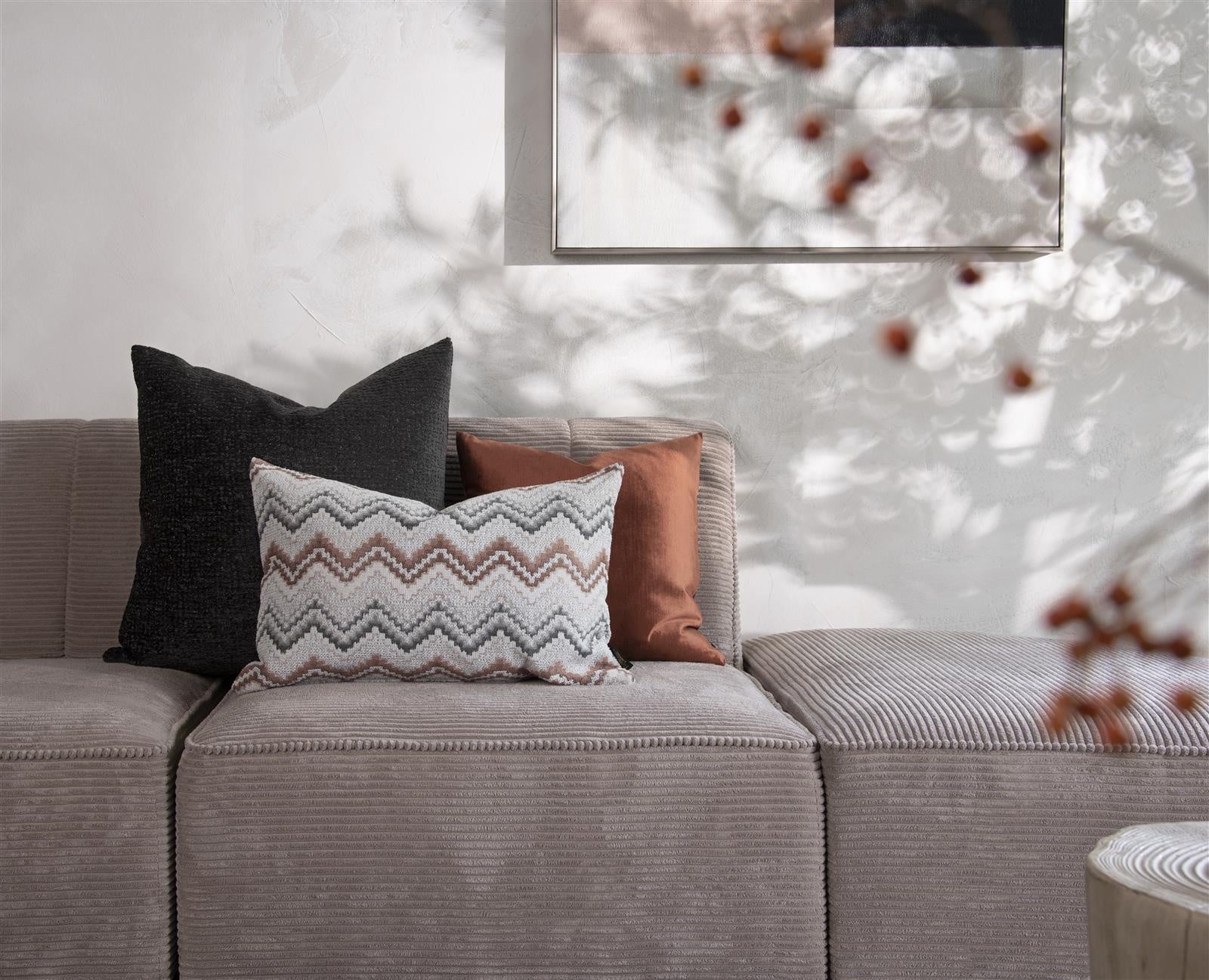 Kussen BeautiQ - Chic | Antraciet in 2 maten - depauwwonen