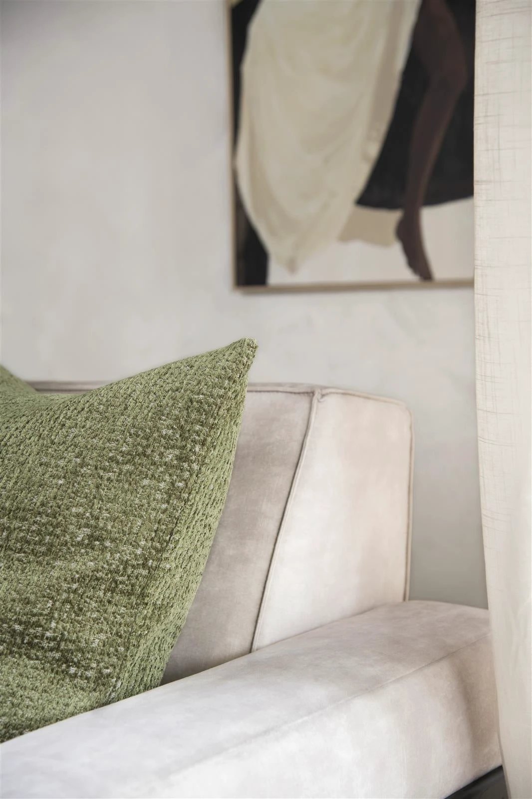 Kussen BeautiQ - Chic | Olijfgroen in 2 maten by Coco Maison