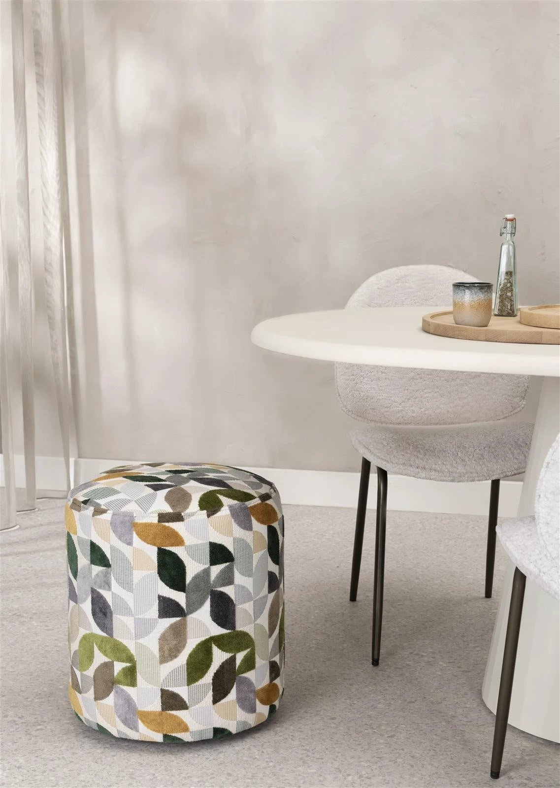 Elite Poef BeautiQ - in 3 kleuren by Coco Maison
