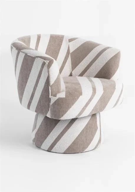 Draaifauteuil Nora Taupe/Creme by Coco Maison
