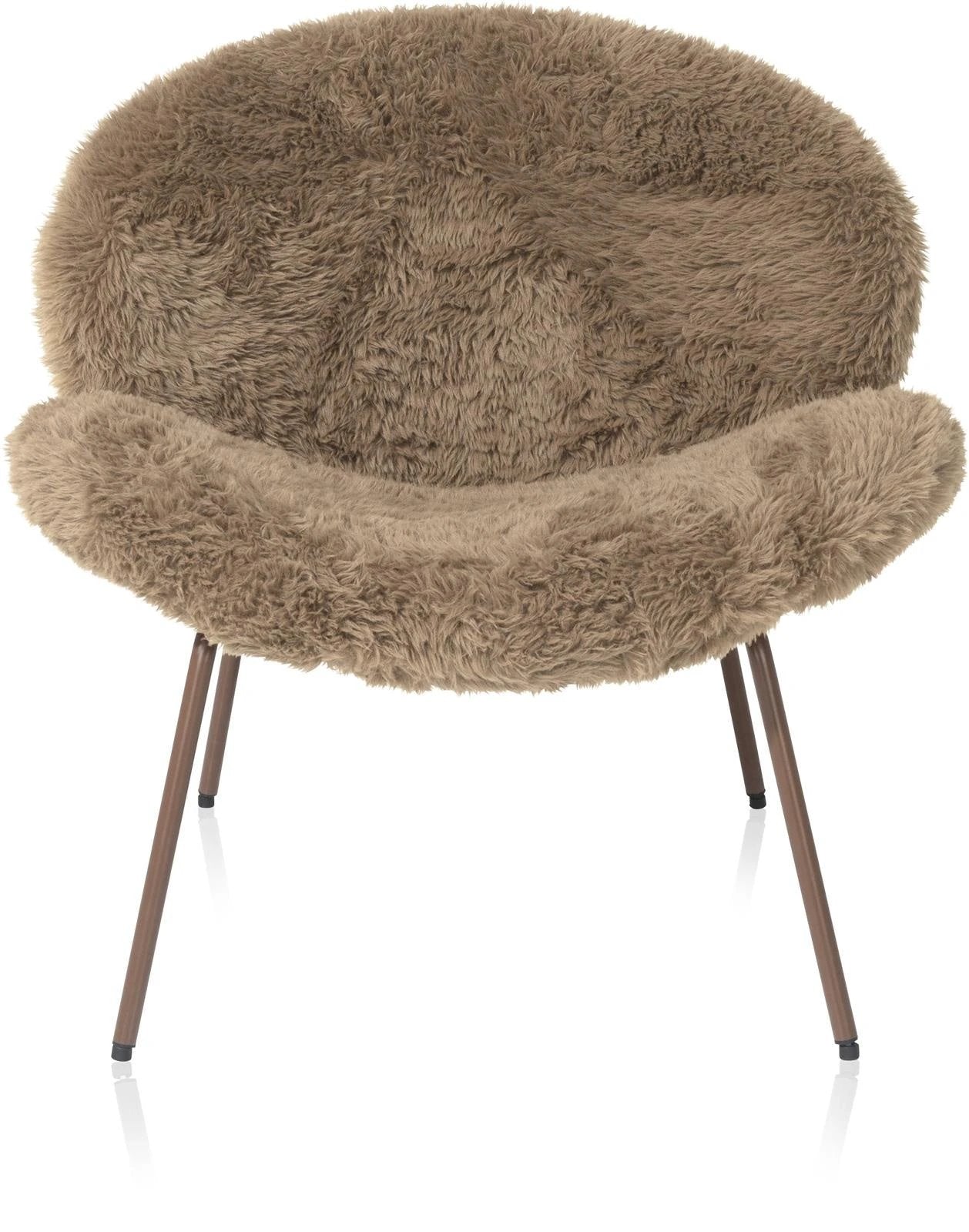 Fauteuil Freddy bruin by Coco Maison
