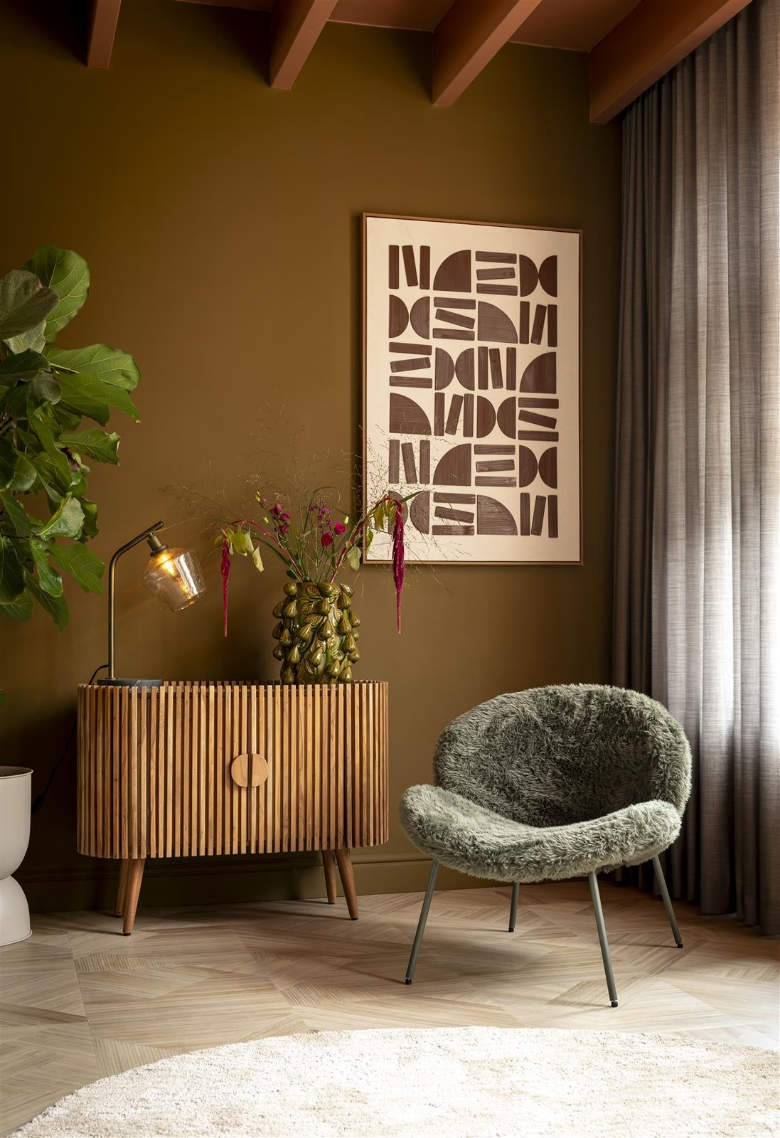 Fauteuil Freddy groen - depauwwonen