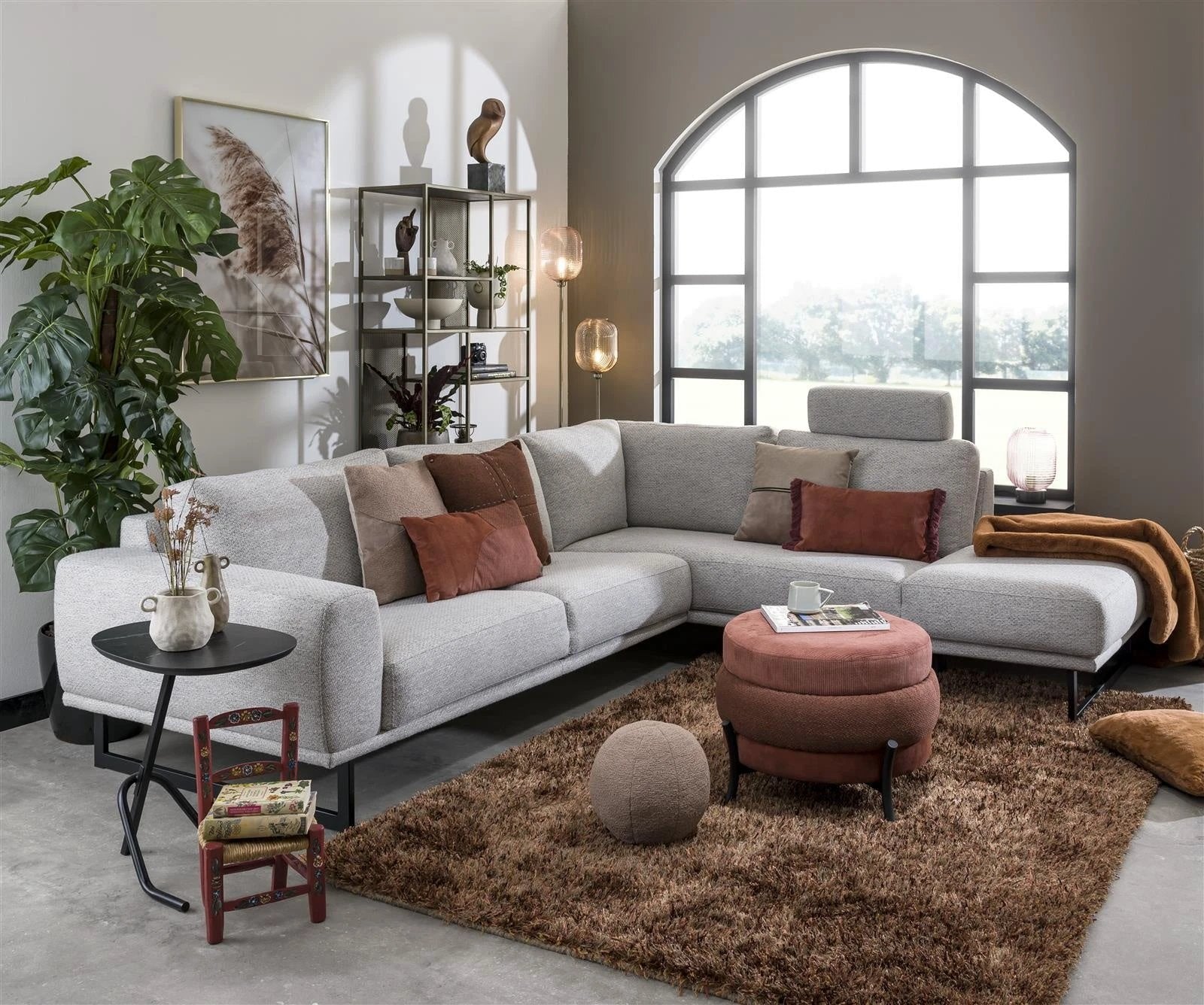 Poef Macaron Koper by Coco Maison