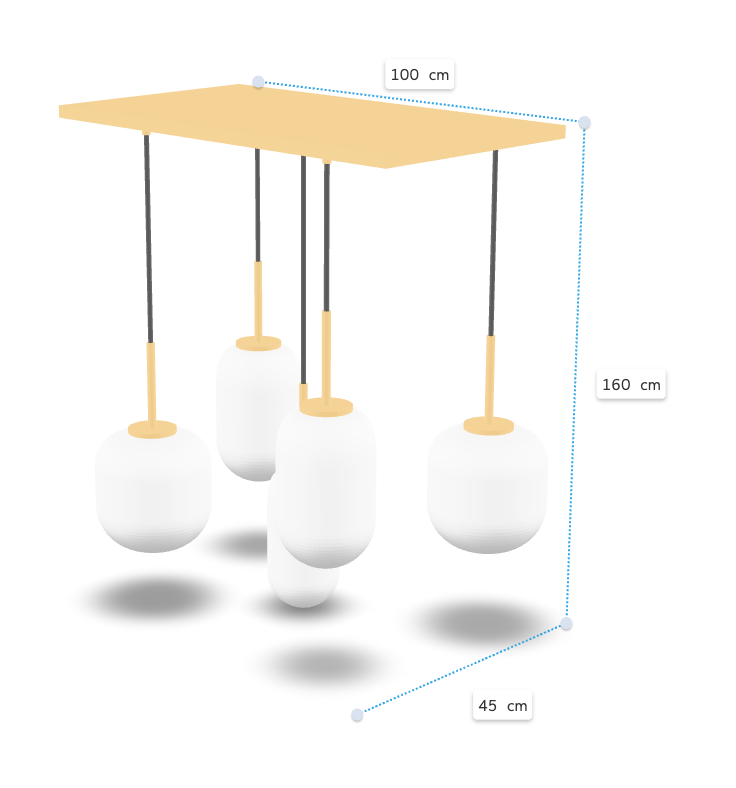 Hanglamp Milky 5L - depauwwonen