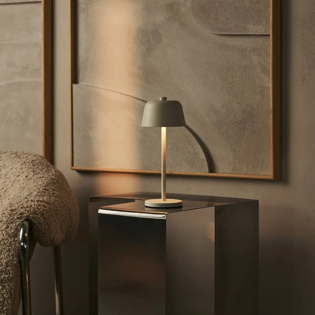 Tafellamp oplaadbaar Anton vanille