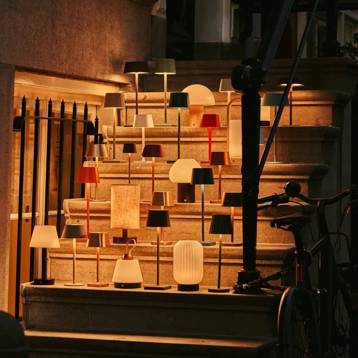 Tafellamp oplaadbaar Morris Chestnut Brown by Tavellio - Amsterdam