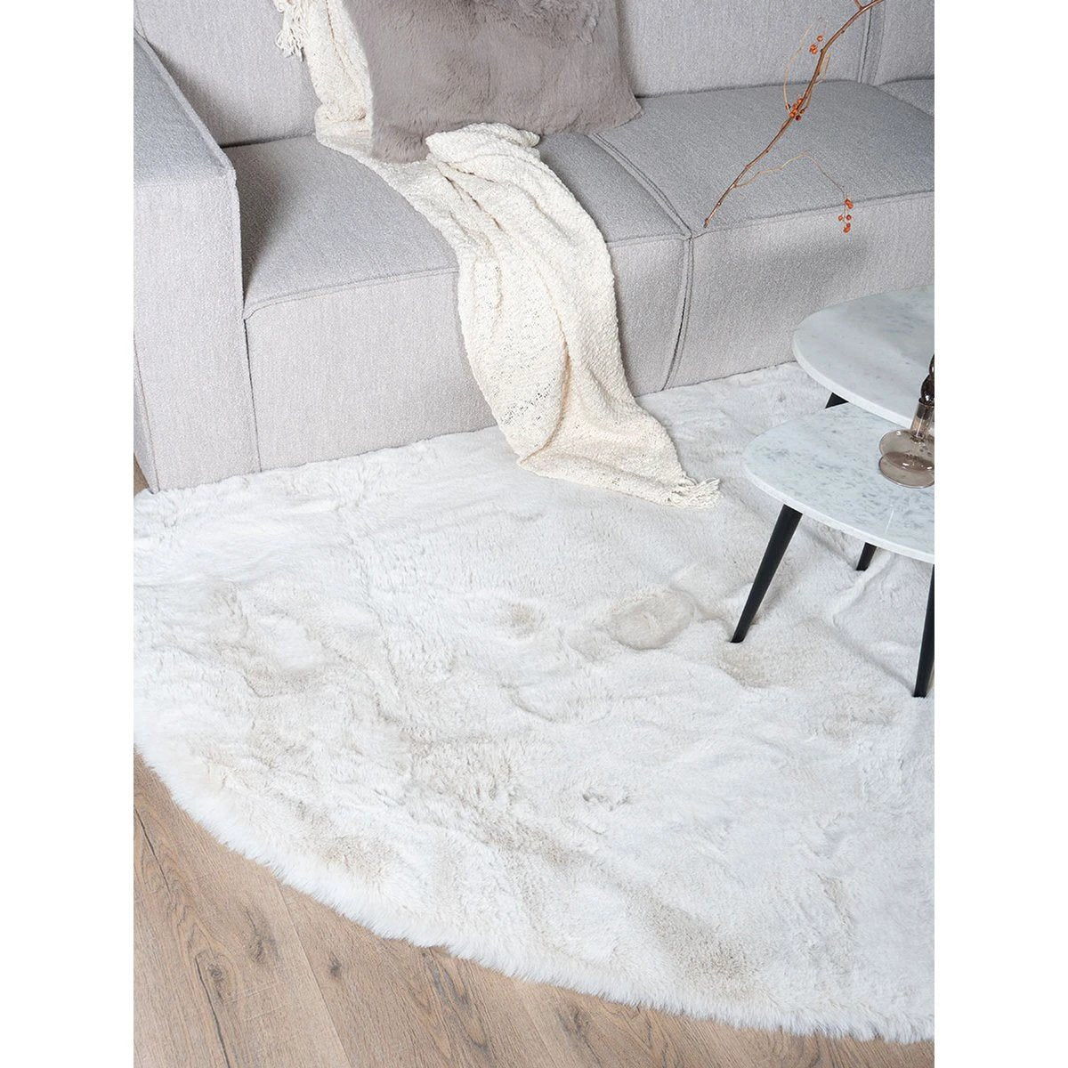Vloerkleed Morbido Ivory - Kiezelvormig 160 x 230 cm by Veer Carpets