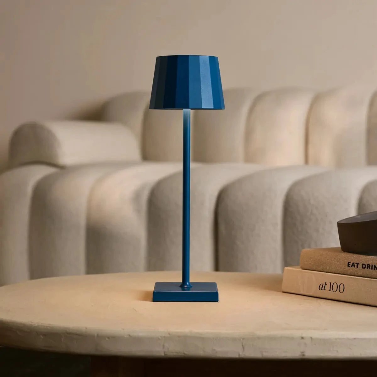Tafellamp oplaadbaar Wouter delftware blauw by Tavellio - Amsterdam