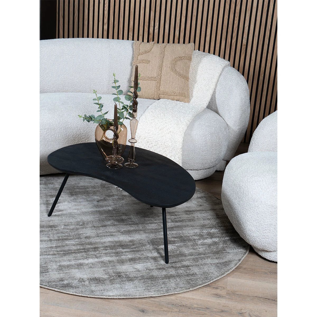 Vloerkleed Cos Taupe - Rond ø150 cm by Veer Carpets