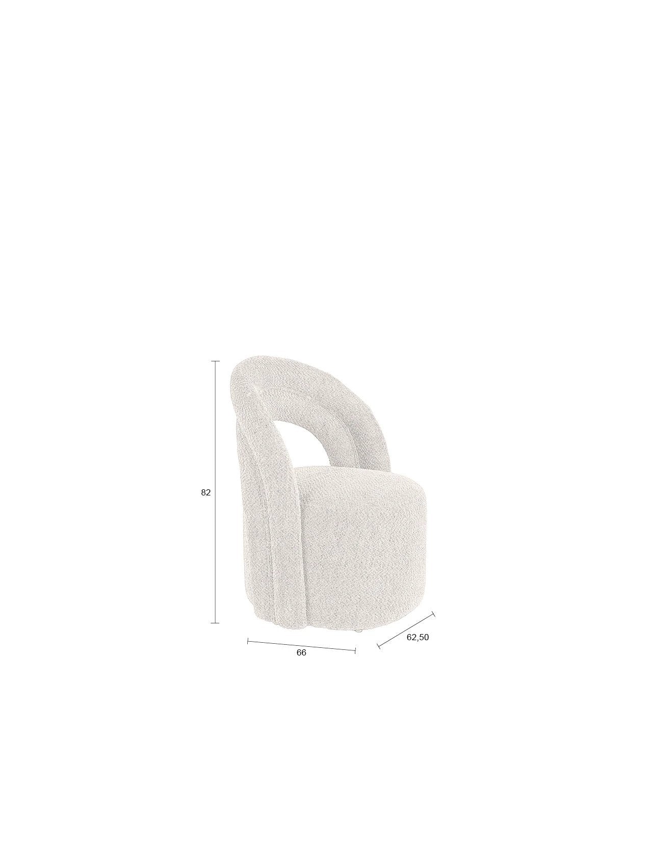 Fauteuil Seina Swivel Beige by Dutchbone