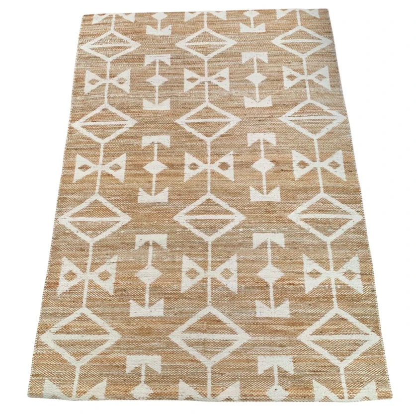 Vloerkleed jute witte chenille - in 4 maten by Rocaflor