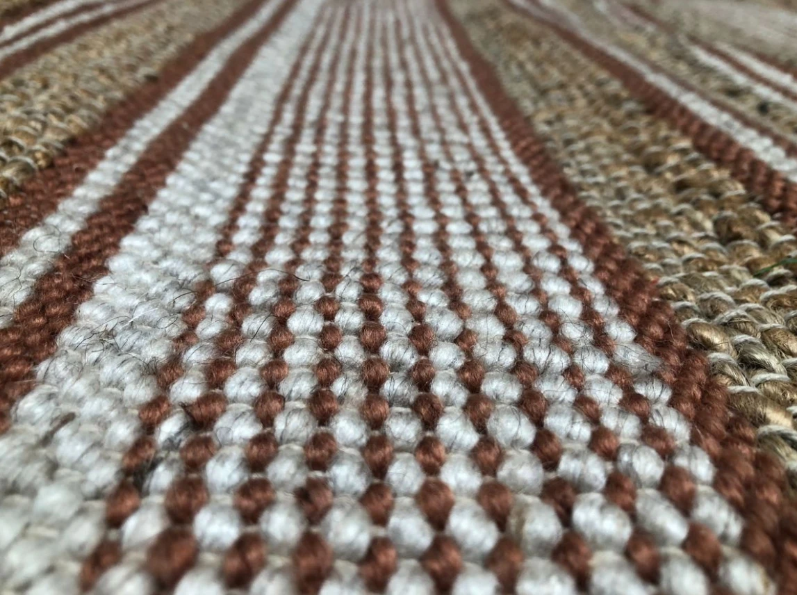 Vloerkleed Naturel Jute Wol Cognac - in 3 maten by Rocaflor