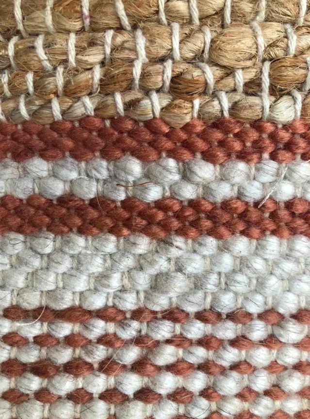 Vloerkleed Naturel Jute Wol Cognac - in 3 maten by Rocaflor