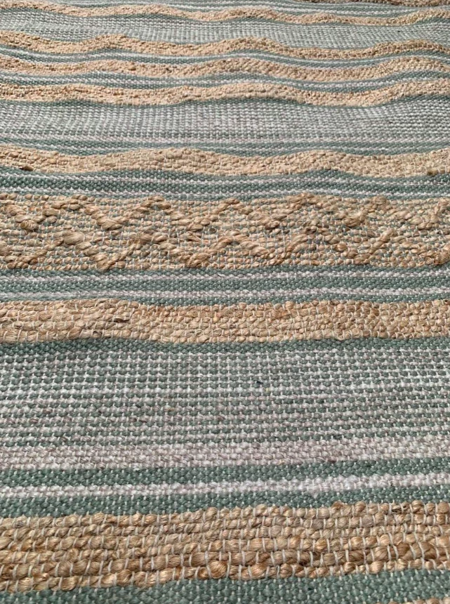 Vloerkleed Naturel Jute Wol sage - in 2 maten by Rocaflor