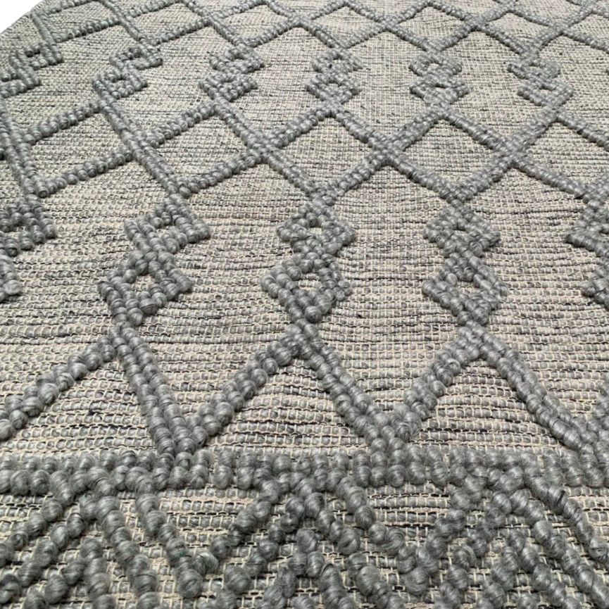 Vloerkleed wol, PET-katoen grijs - in 3 maten by Rocaflor