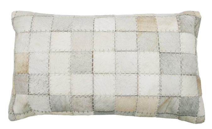 Kussen huid reepjes Wit blok in 2 maten - depauwwonen