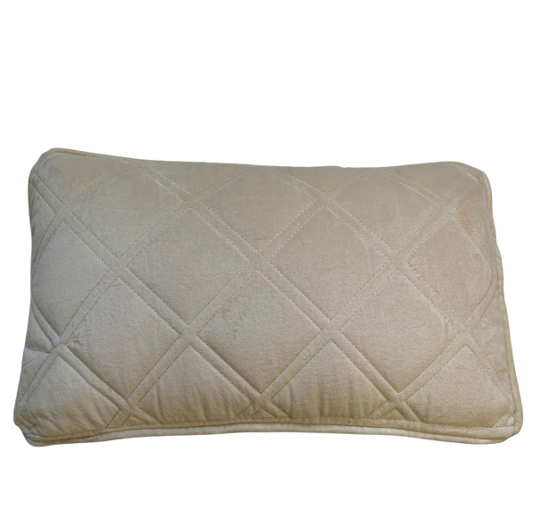 Kussen fluweel beige in 2 maten - depauwwonen