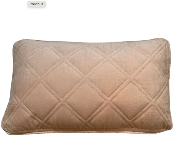 Kussen fluweel pastel roze in 2 maten by Rocaflor