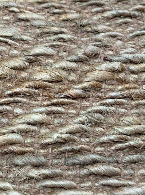 Gangloper jute naturel met diamant patroon 80x240 - depauwwonen