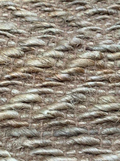Gangloper jute naturel met diamant patroon 80x240 by Rocaflor