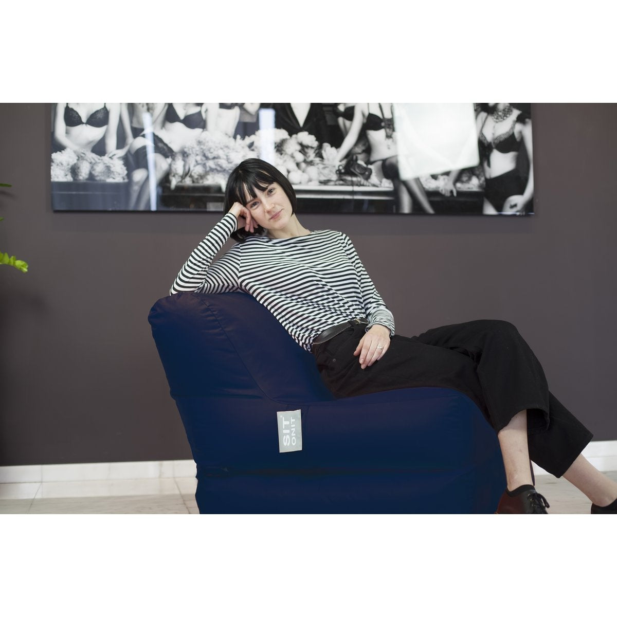 Beanbag Beach Lounge - Marineblauw by SOI