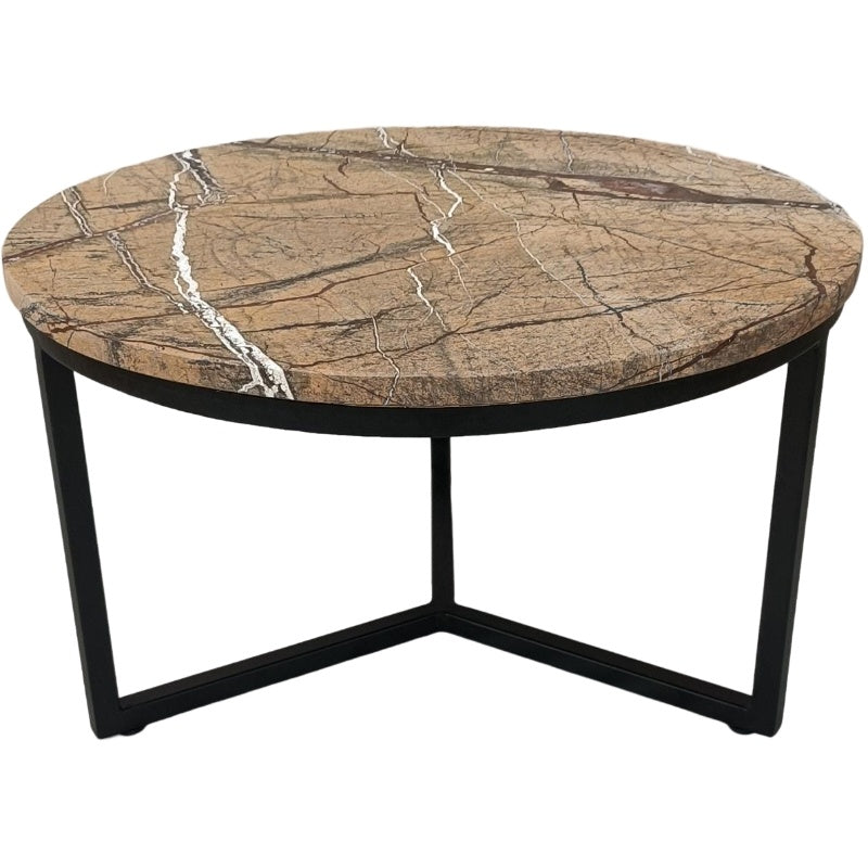 Marmeren Salontafel M - Bruin | Zwart - depauwwonen