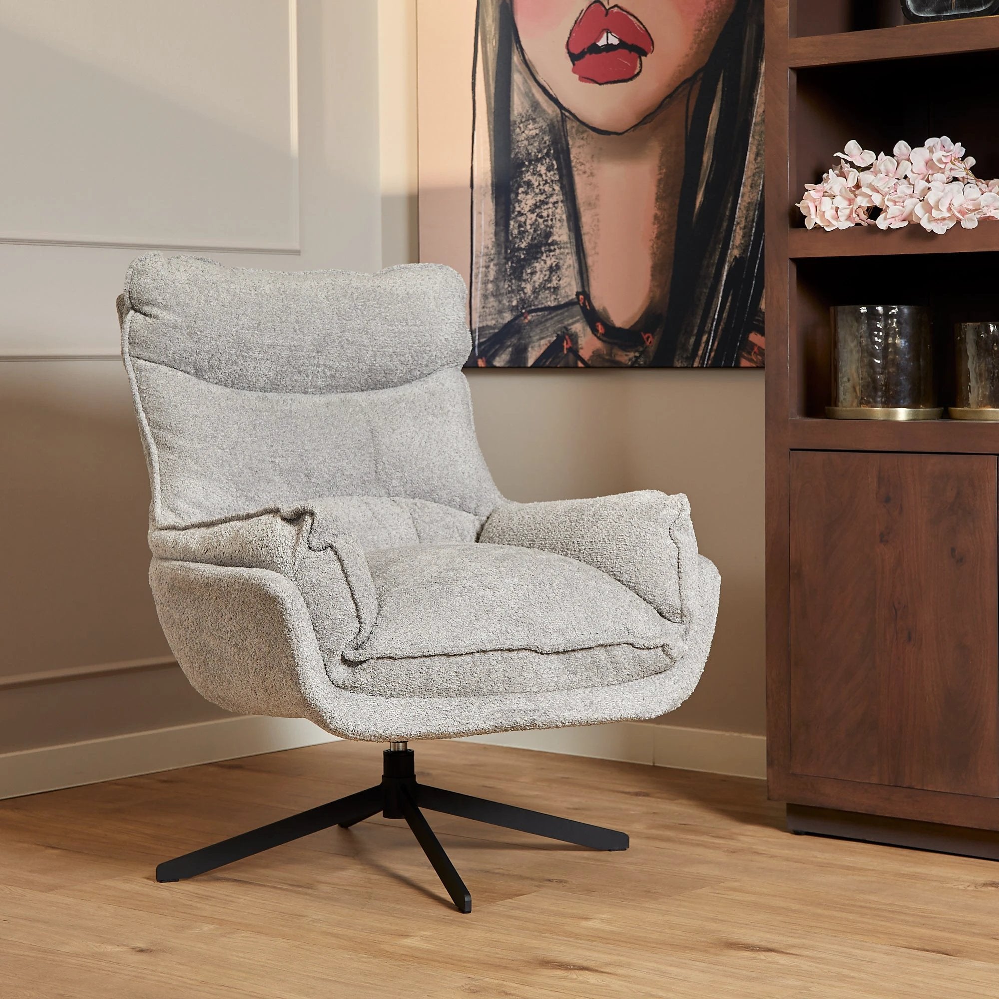 Fauteuil Vera | Lichtgrijs by Starfurn