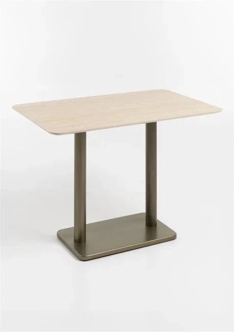 Bartafel Brest 120 x 75 | Travertine in 2 kleuren by Coco Maison