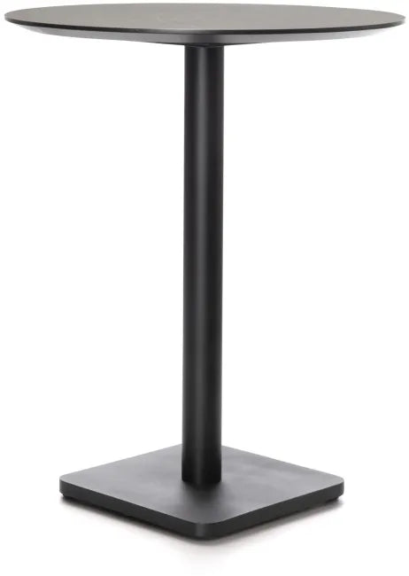 Bartafel Brest 80Ø | Marble Light Grey - 2 kleuren - depauwwonen