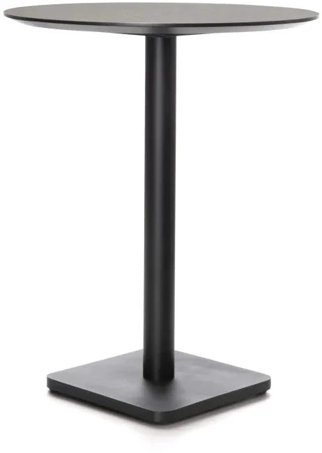 Bartafel Brest 80Ø | Marble Light Grey - 2 kleuren by Coco Maison