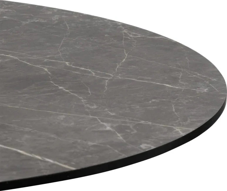 Bartafel Brest 80Ø | Marble Light Grey - 2 kleuren by Coco Maison