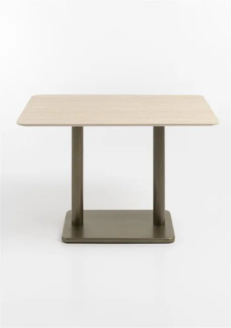 Bistrotafel Brest 120 x 75 | Travertine in 2 kleuren - depauwwonen