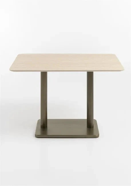 Bistrotafel Brest 120 x 75 | Travertine in 2 kleuren by Coco Maison