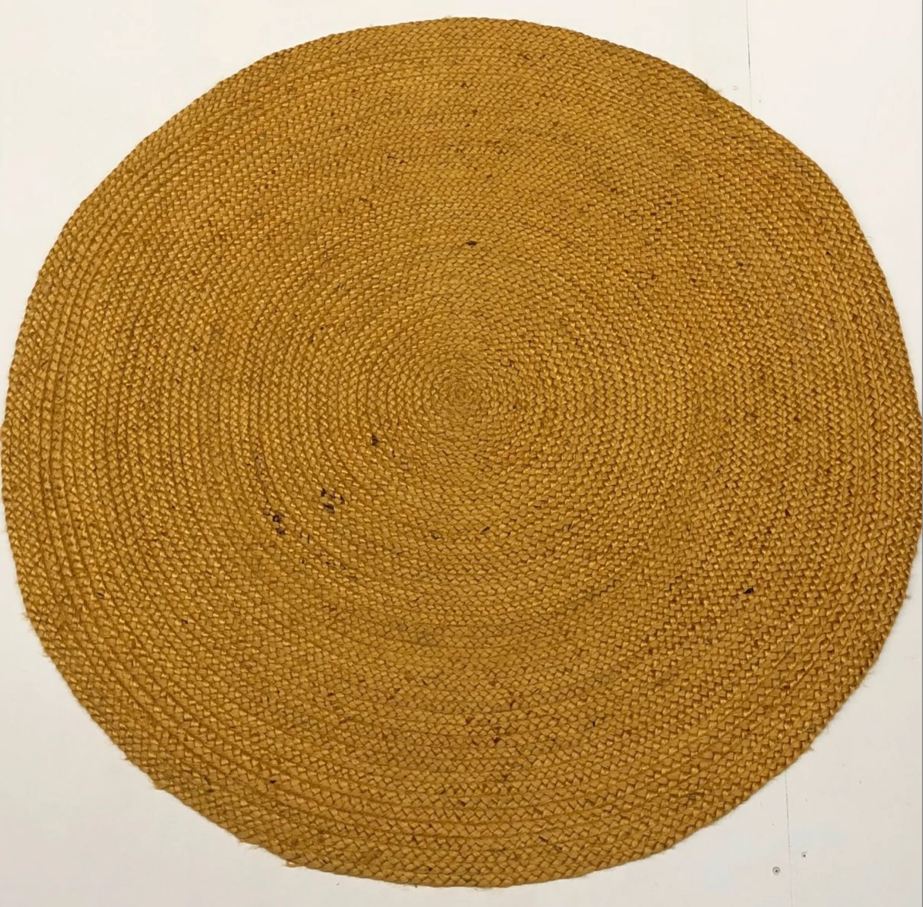 Rond vloerkleed gevlochten jute Oker in 2 maten by Rocaflor