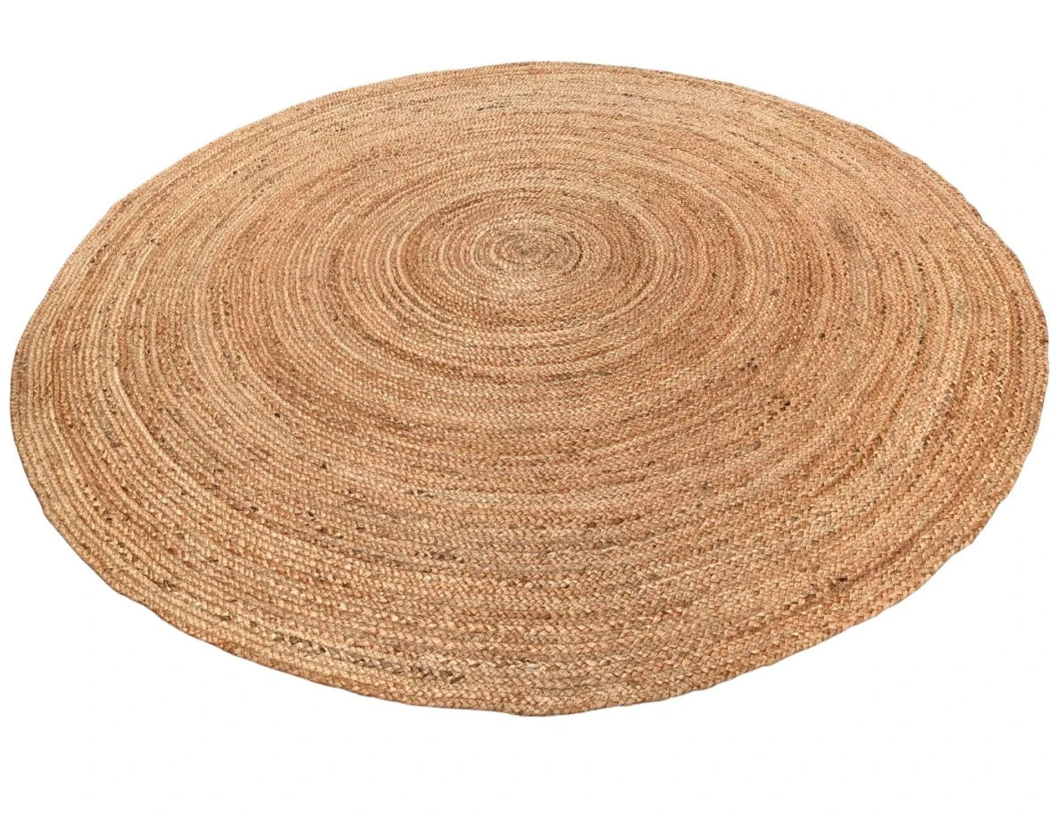 Rond vloerkleed gevlochten jute Naturel in 5 maten by Rocaflor
