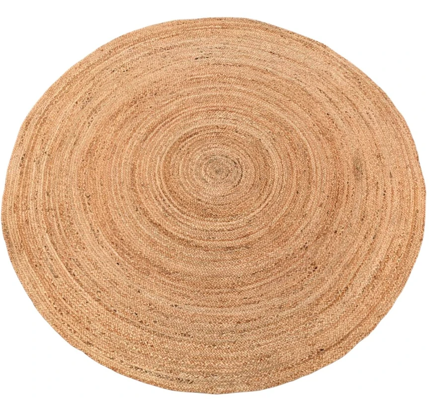 Rond vloerkleed gevlochten jute Naturel in 5 maten by Rocaflor