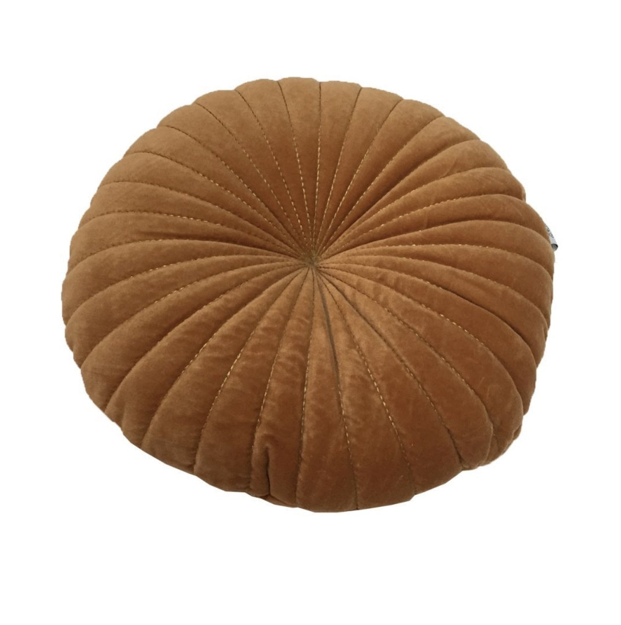 Kussen rond fluweel kerrie in 2 maten by Rocaflor