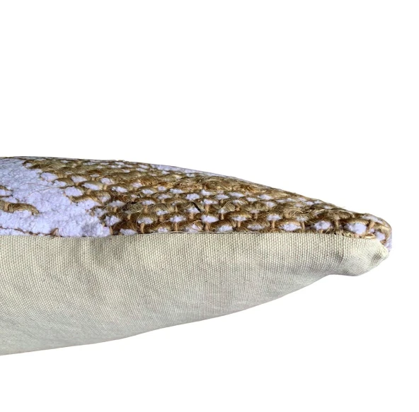 Kussen natural chenille jute 50x50 by Rocaflor