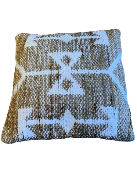 Kussen natural chenille jute 50x50 by Rocaflor